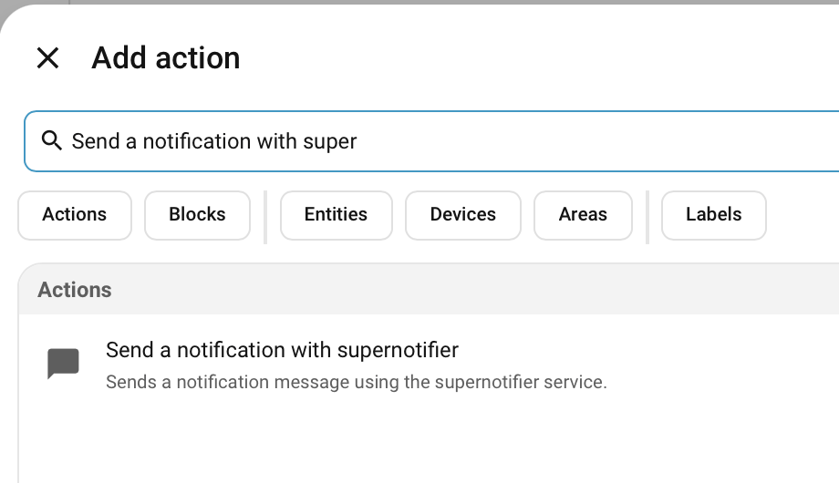 Select Action