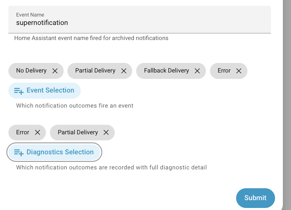 Archive Event Config from Integrations Page